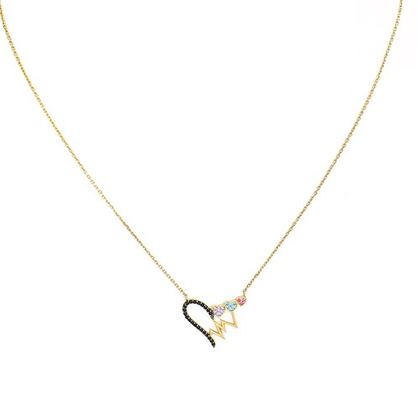 Collar Corazones Estrellados