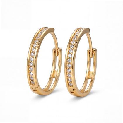 Aretes Línea Brillante